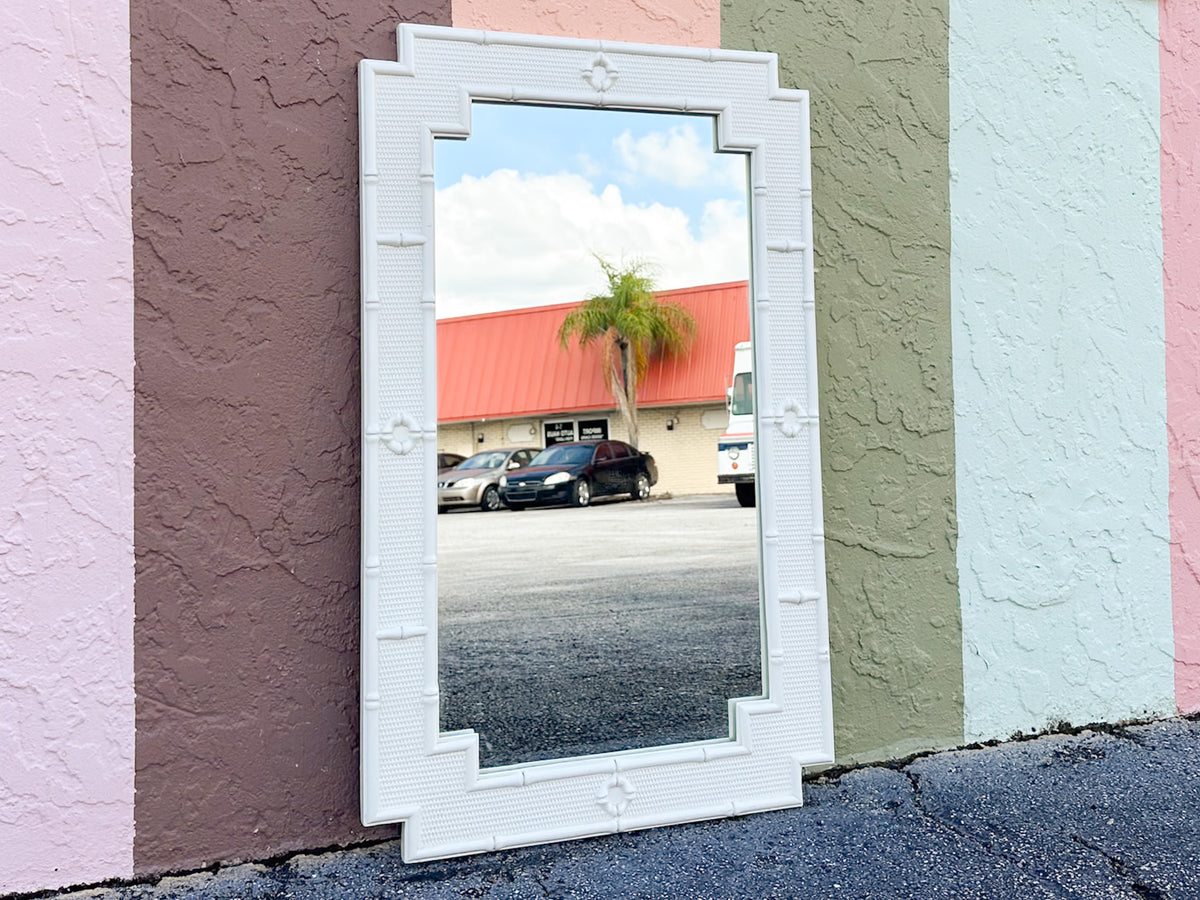 Palm Beach Style Faux Bamboo Mirror