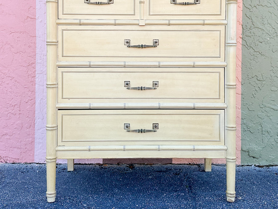 Henry Link Faux Bamboo Tall Chest