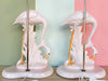 Pair of Fab Pink Flamingo Lamps