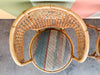 Pair of Rattan and Cane Barrel Chairs