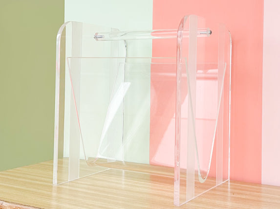 Fab MCM Lucite Magazine Rack