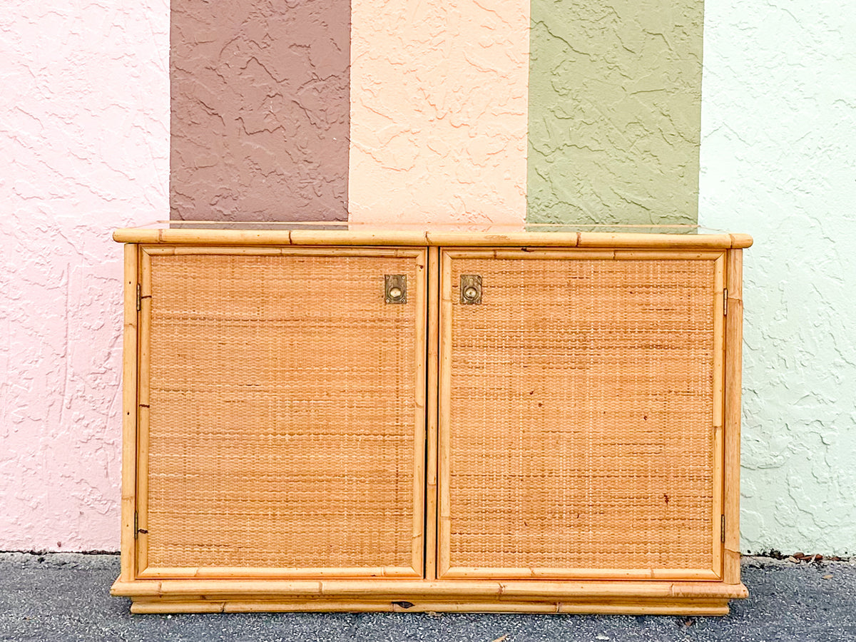 Italian Rattan and Seagrass Server