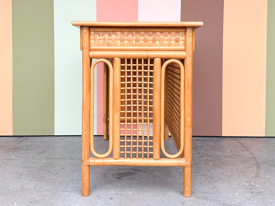 Old Florida Rattan Desk