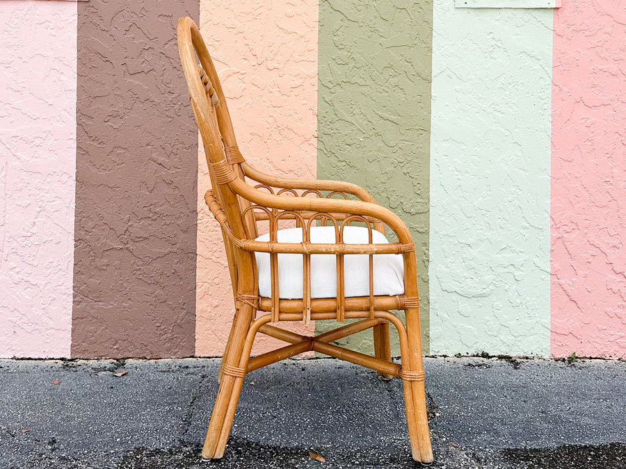 Set of Four Coastal Balloon Back Dining Chairs