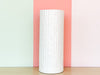White Faux Bamboo Umbrella Stand