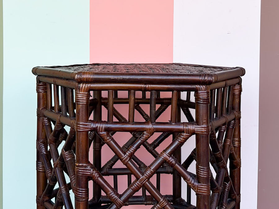 Chippendale Rattan Side Table