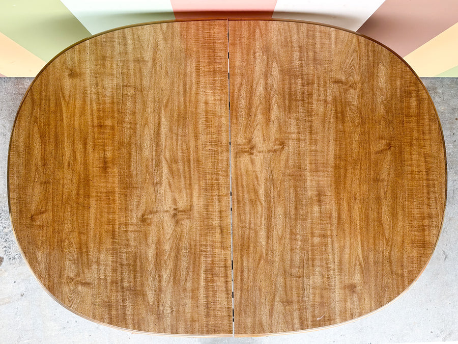 Faux Bamboo Dining Table with Leaf