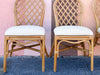 Lattice Rattan Game Table and Chairs