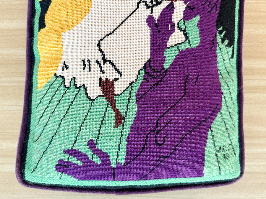 Moulin Rouge Needlepoint Pillow