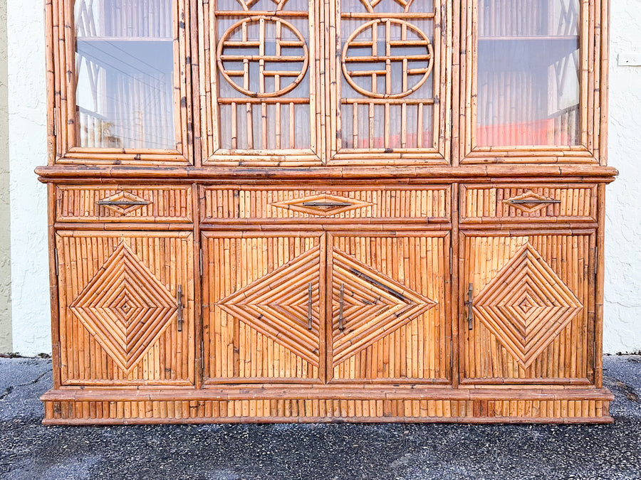 Island Chic Bamboo Pagoda Cabinet