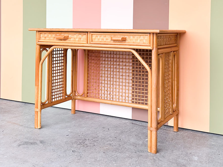 Old Florida Rattan Desk