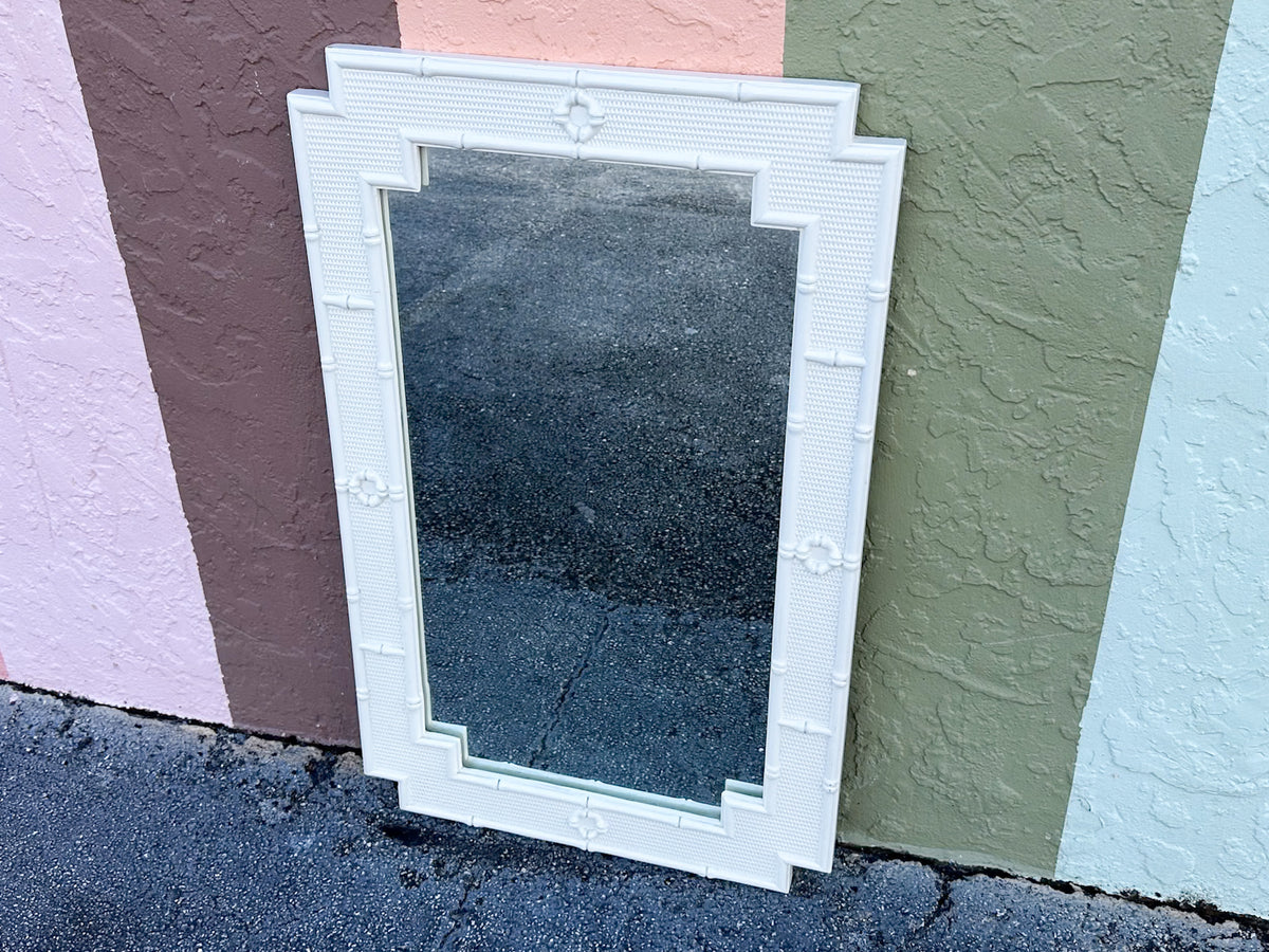 Palm Beach Style Faux Bamboo Mirror