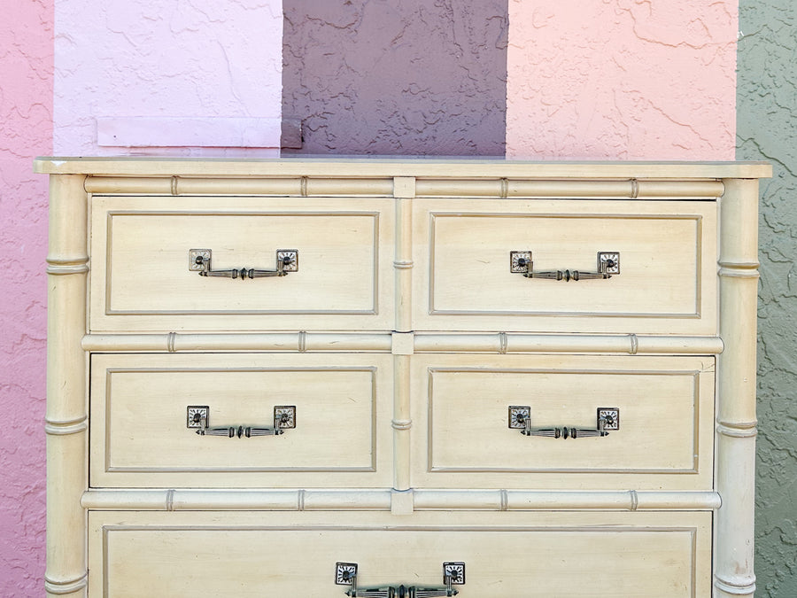 Henry Link Faux Bamboo Tall Chest