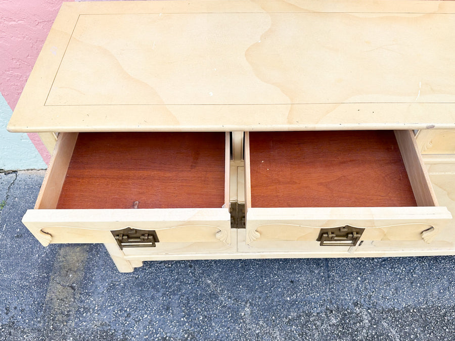 Henredon Faux Goatskin Credenza