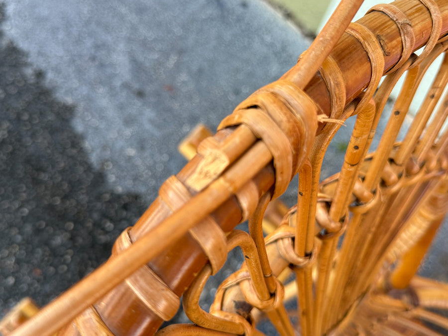 Old Florida Rattan Rocking Chair