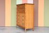 Natural Faux Bamboo Tall Chest