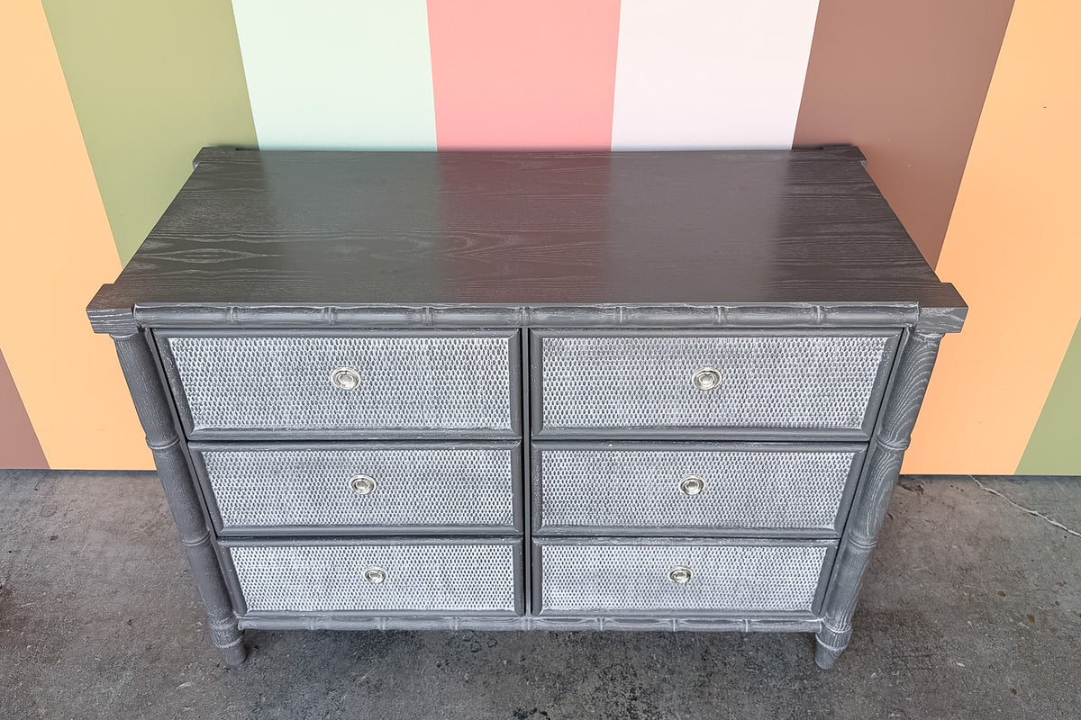 Modern Faux Bamboo Chest