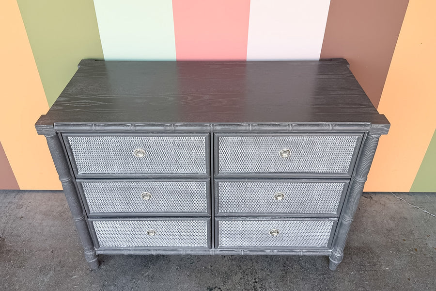 Modern Faux Bamboo Chest