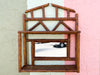 Pagoda Wall Shelf with Mirror