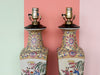 Pair of Colorful Chinoiserie Lamps