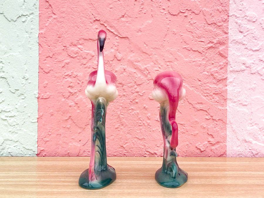Kips Bay Pair of Old Florida Flamingo Figurines