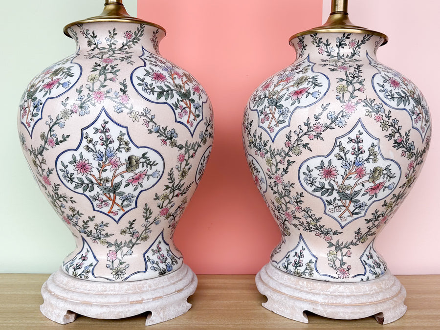 Pair of Chinoiserie Chic Lamps