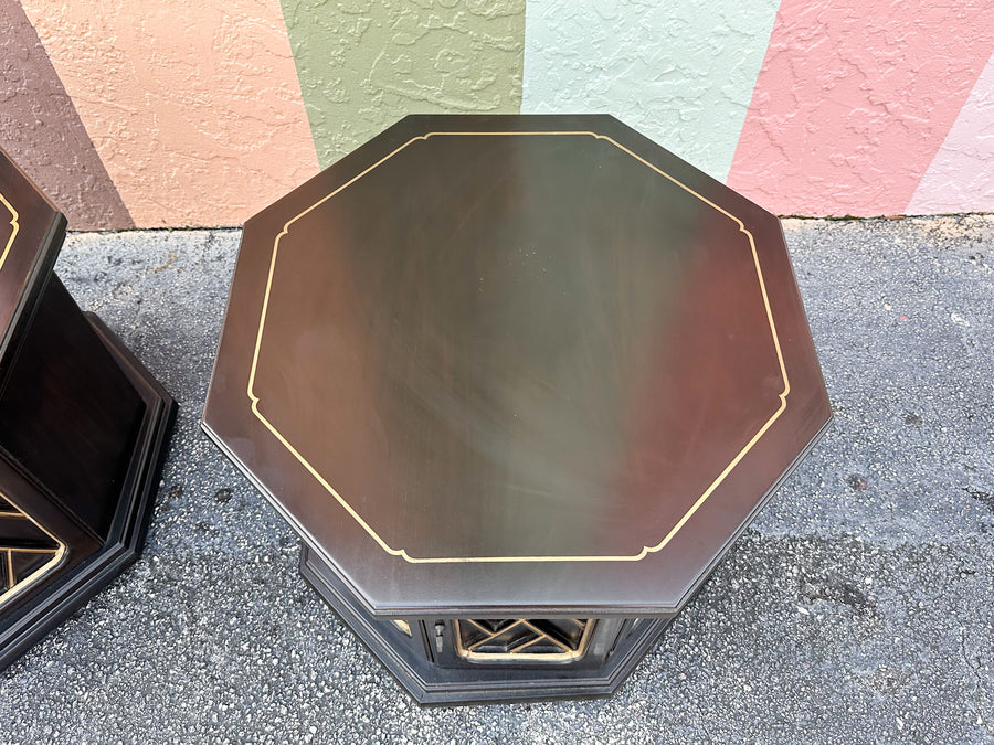 Dorothy Draper Style Chippendale Side Tables