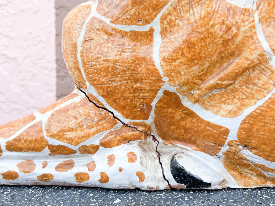 Charming Italian Terracotta Giraffe