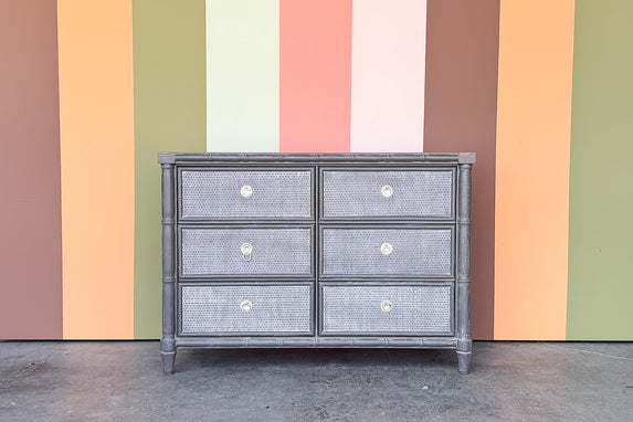 Modern Faux Bamboo Chest
