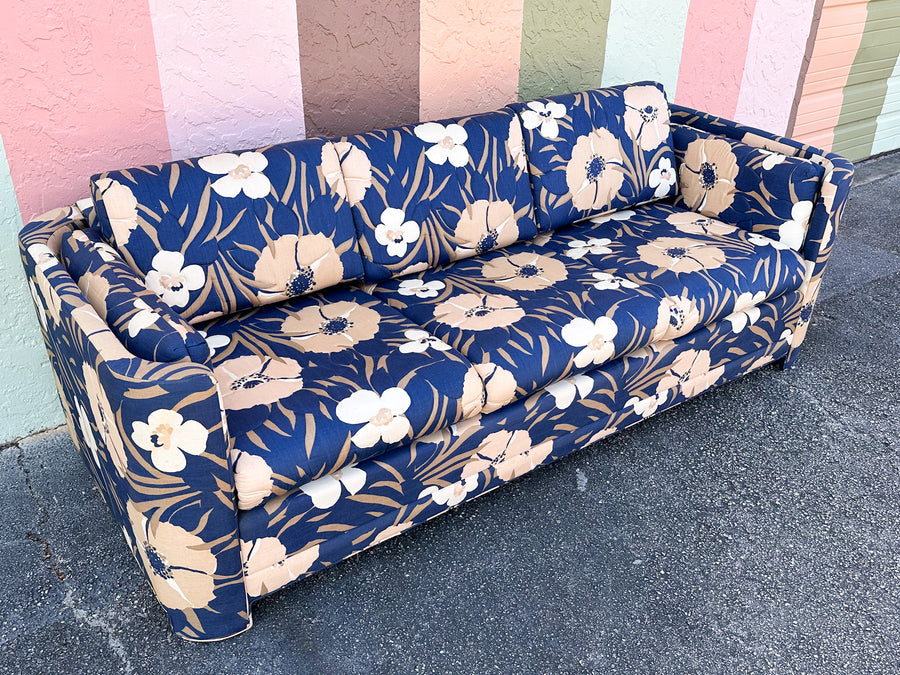 Fab Floral Upholstered Sleeper Sofa