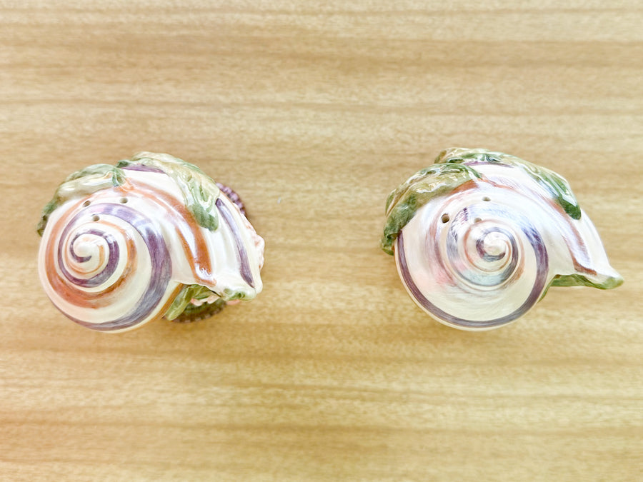 Fitz and Floyd Shell Salt and Pepper Set