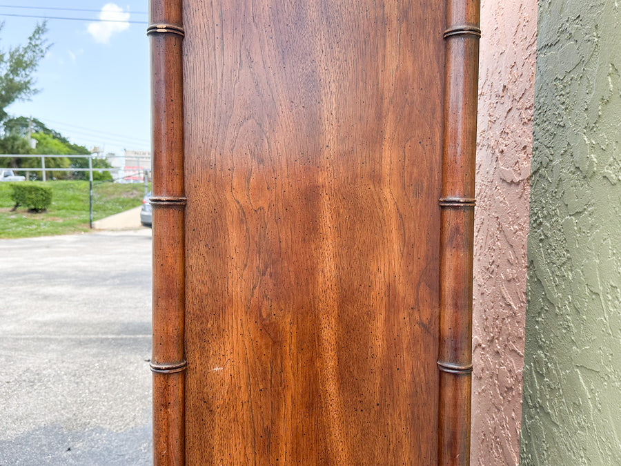 Handsome Faux Bamboo Cabinet