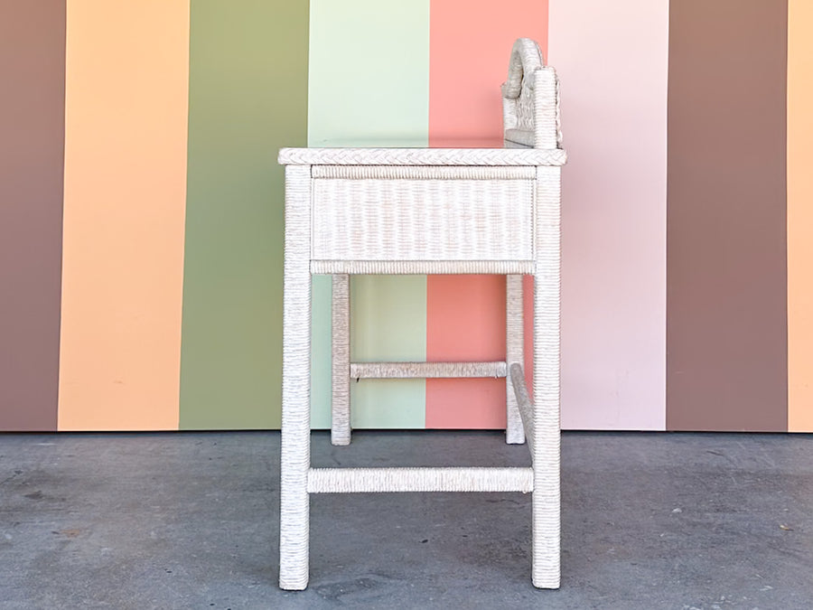 Henry Link Braided Wicker Desk