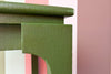 Green Linen Wrapped Game Table