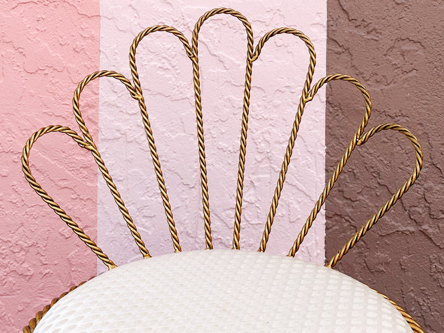 Regency Style Tassel Vanity Chair