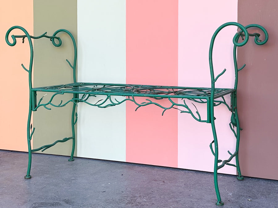Sweet Green Bird Garden Bench