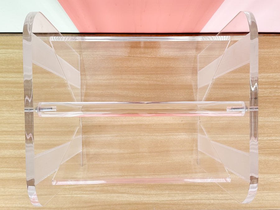 Fab MCM Lucite Magazine Rack