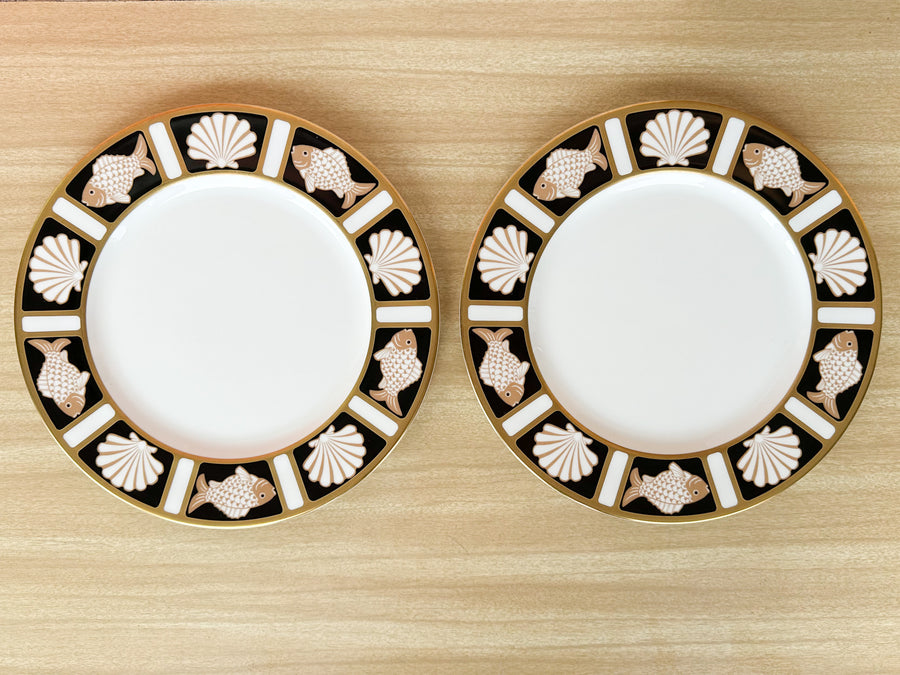 Set of Four Mikasa Seashell Plates