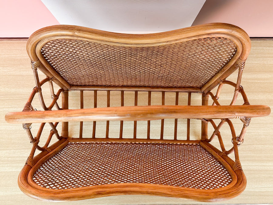 Rattan and Cane Magazine Rack