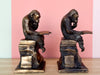 Brass Reading Monkey Bookends