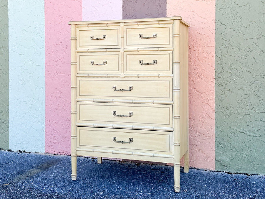 Henry Link Faux Bamboo Tall Chest