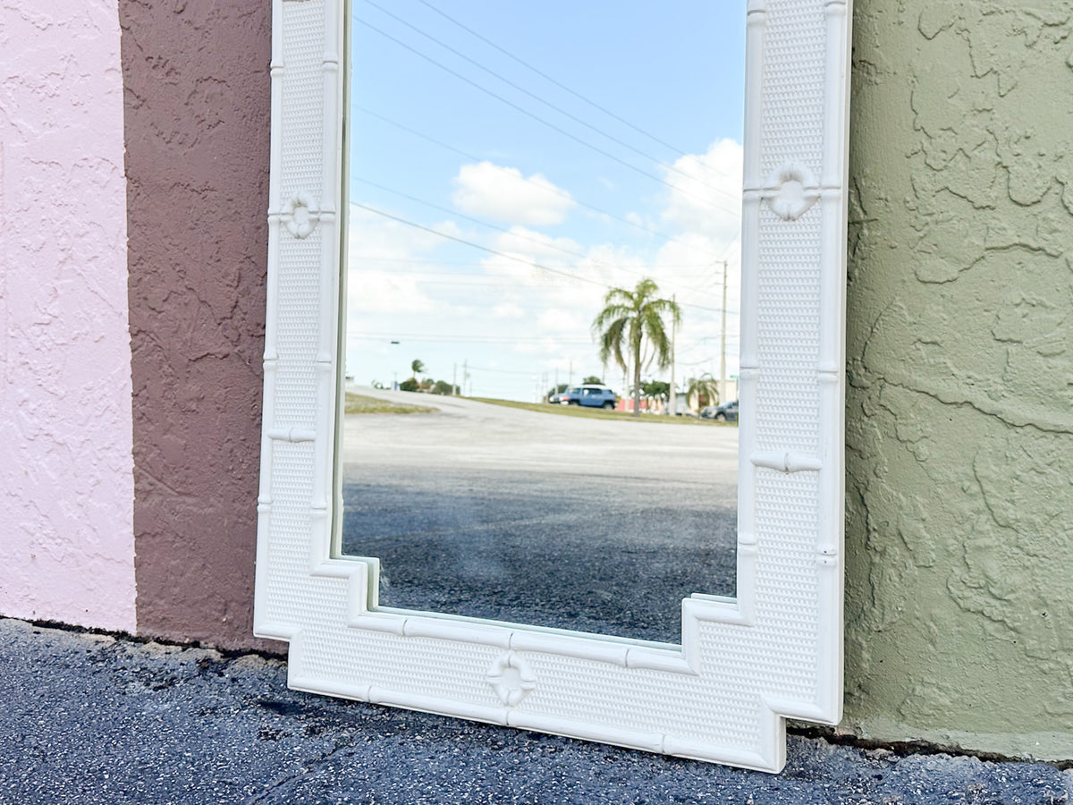 Palm Beach Style Faux Bamboo Mirror