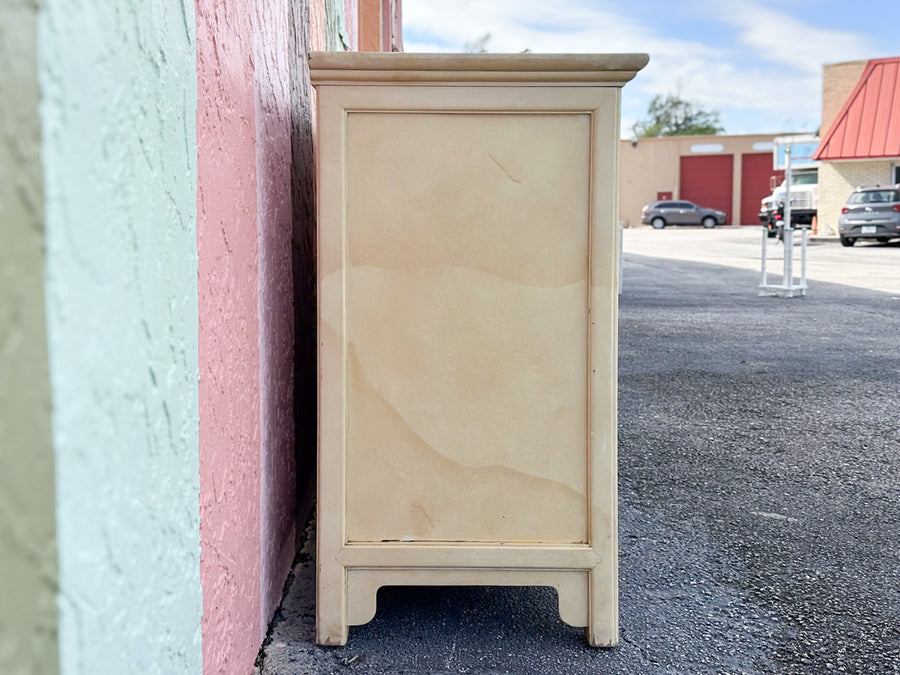 Henredon Faux Goatskin Credenza