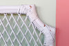 Pair of Lattice Rattan Twin Headboards
