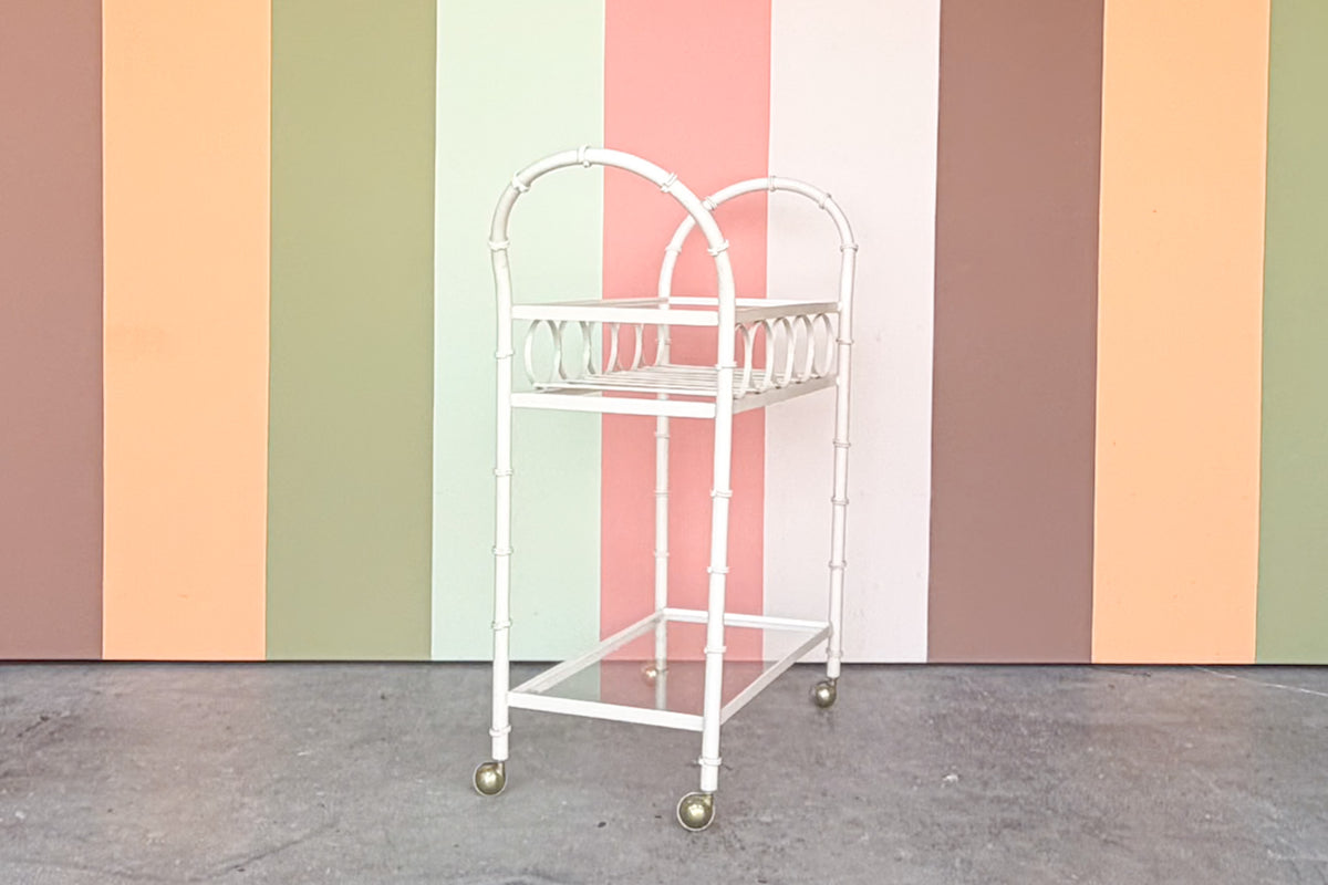 MCM Metal Bar Cart