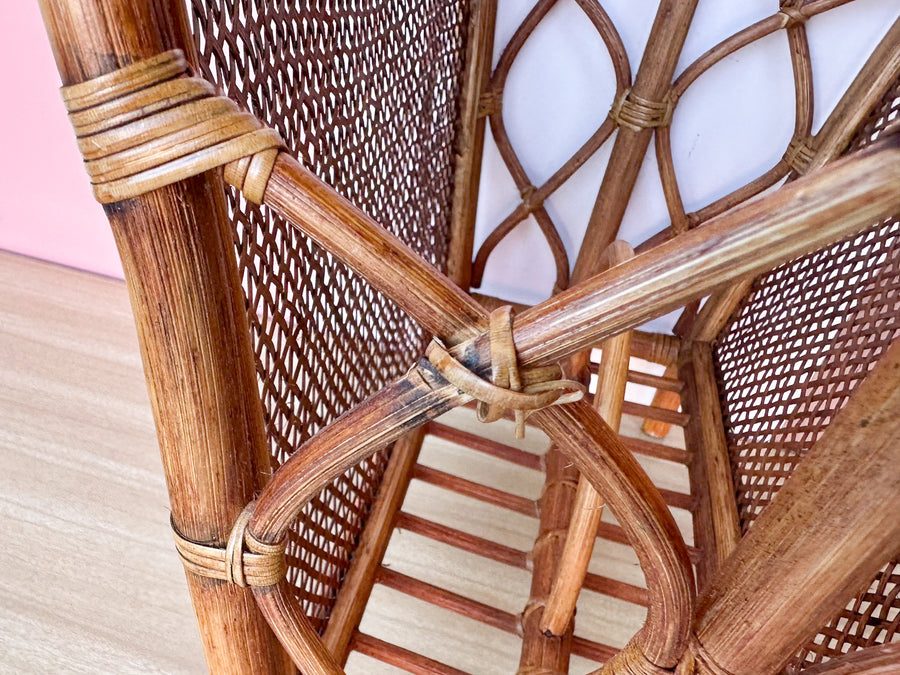 Rattan and Cane Magazine Rack