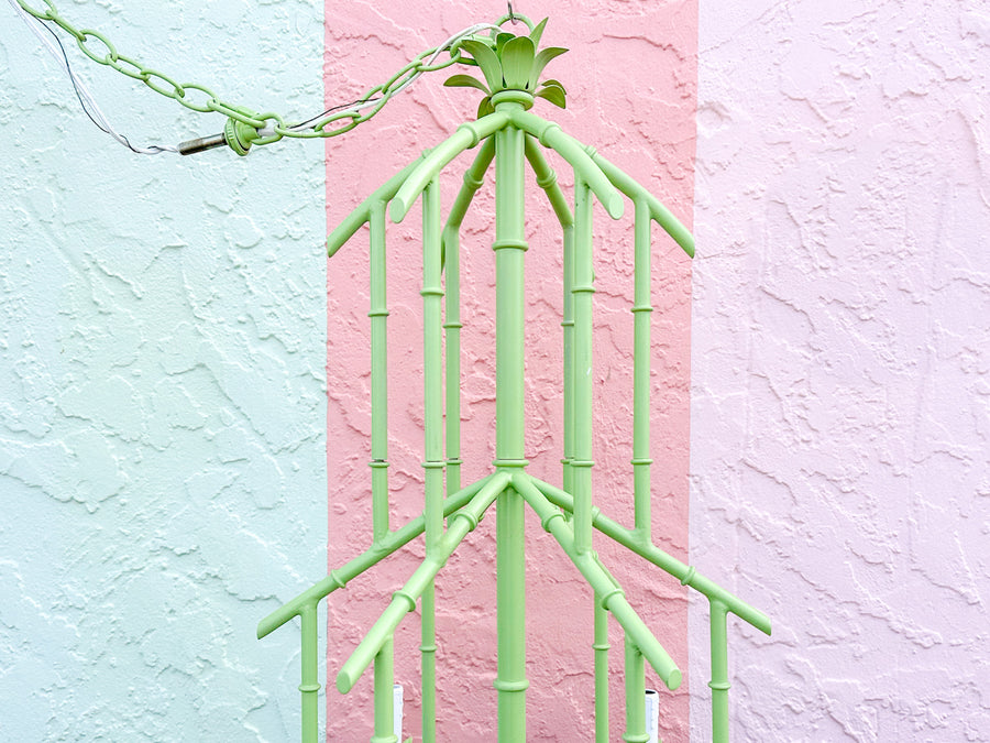 Key Lime Green Pagoda Chandelier