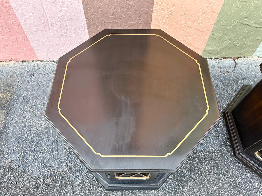 Dorothy Draper Style Chippendale Side Tables