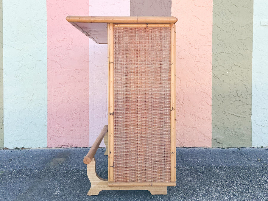 Old Florida Rattan and Seagrass Bar