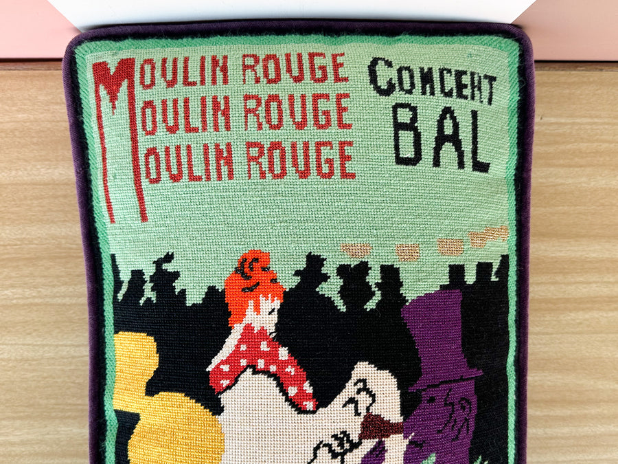 Moulin Rouge Needlepoint Pillow